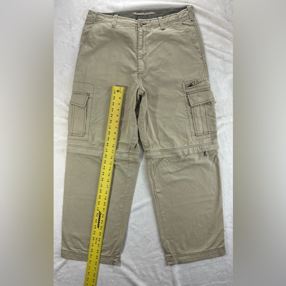 Oldβ Navy Menβs Cargo Convertible Pants Khaki Beige 36x30 Zip-Off Hiking Outdoor - Picture 10 of 14